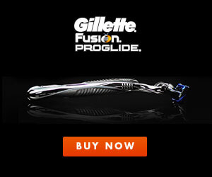 banner ad design gillette razor